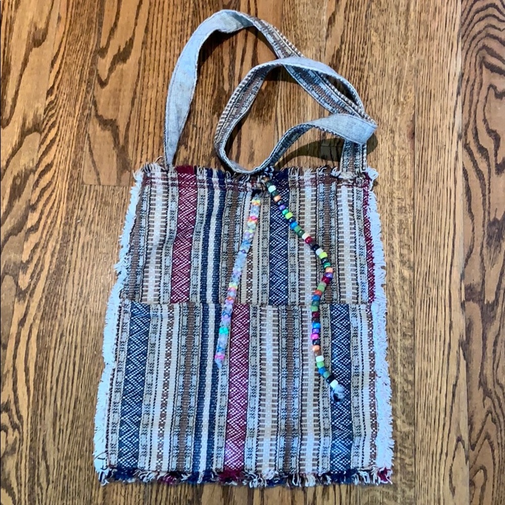 Handmade fabric hobo bag